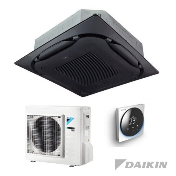 Daikin FCAG35B+RXM35A Cassette-unit – 3,5 kW – Zelfreinigend paneel zwart