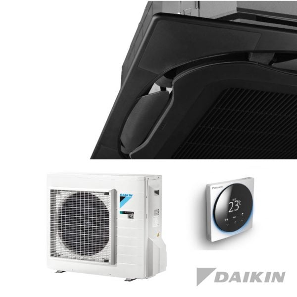 Daikin FCAG35B+RXM35A Cassette-unit – 3,5 kW – Standaardpaneel zwart