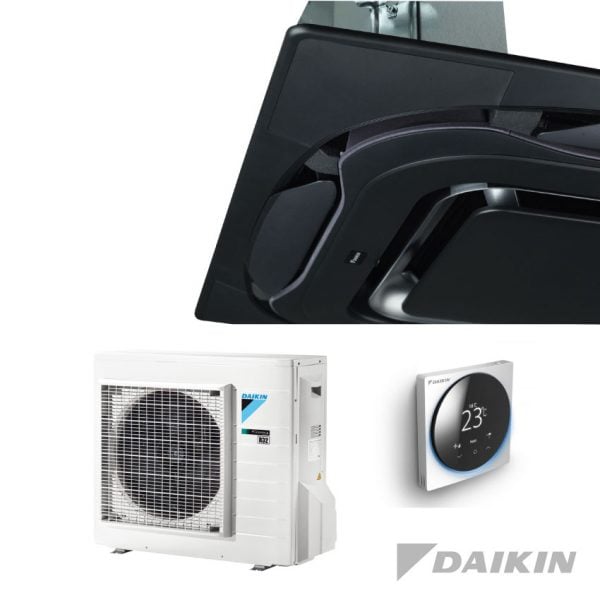 Daikin FCAG50B+RXM50A Cassette-unit – 5,0 kW – Designpaneel zwart