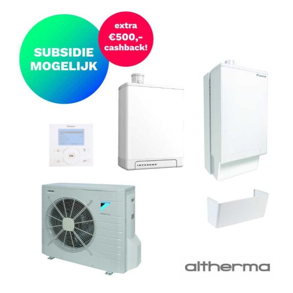 Daikin Altherma R Hybride EHYHBH08AV32 + EVLQ08CV3 + NHYKOMB33 – Lucht-water warmtepomp – 7,4 kW (alleen verwarmen)