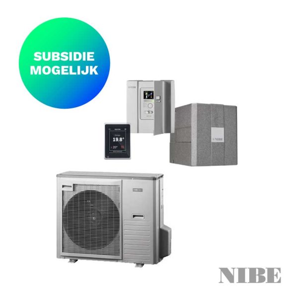 NIBE HBS 05-12  + AMS 10-8 – Lucht-water warmtepomp – 7,8 kW (Inclusief SMO 40)