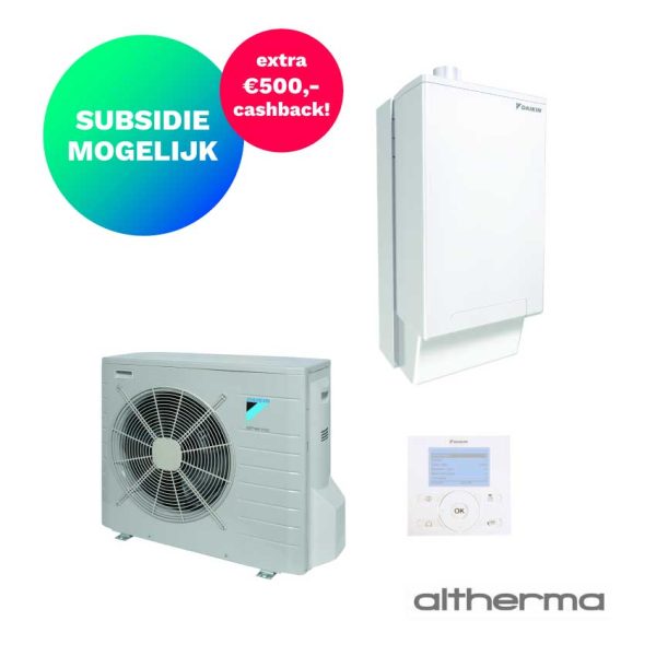 Daikin Altherma R Hybride EHYHBH08AV32 + EVLQ08CV3 + NHYKOMB33 – Lucht-water warmtepomp – 7,4 kW