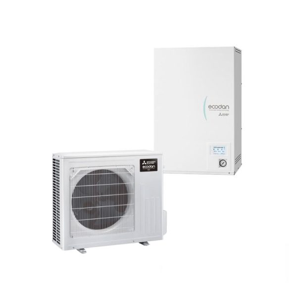 Mitsubishi Electric SHR-M40V2-E (ERSD-VM2E + SUZ-SWM40 VA2) met Hydrobox – Lucht-water warmtepomp – 4,0 kW