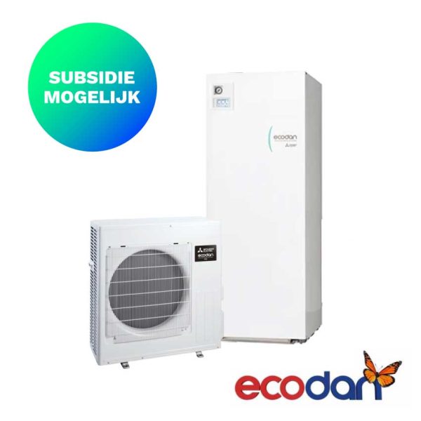 Mitsubishi Electric SCR-M80V2-200E (ERST20D-VM2E + SUZ-SWM80 VA2) – Lucht-water warmtepomp – 7,5 kW