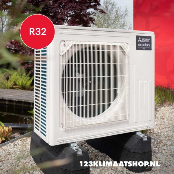 Mitsubishi Electric SHR-M80V2-E met Hydrobox – Lucht-water warmtepomp – 7,5 kW