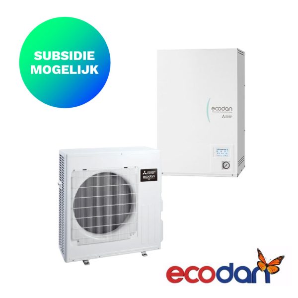 Mitsubishi-Electric-SHR-M80V-E-met-Hydrobox-Lucht-water-warmtepomp-7,5-kW