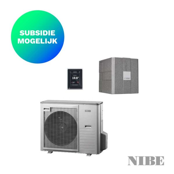 NIBE HBS 05-12  + AMS 10-8 – Lucht-water warmtepomp – 7,8 kW